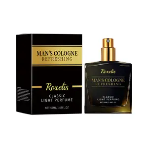 Roxelis Men's Charm Eau de Cologne, Rich Cologne Scent with Pheromones to Exude Masculine Charm, Niche & Portable Cologne