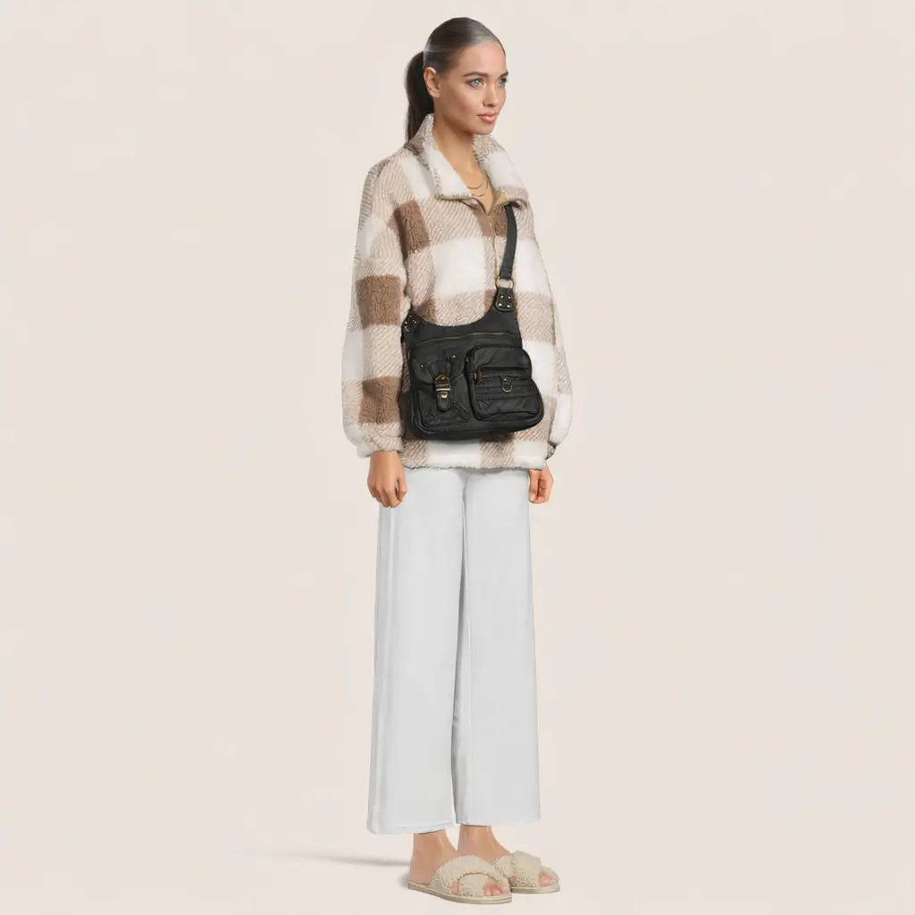 Women's Aria Adjustable Crossbody Shoulder Bag, Casual Fashion Handbag, Adjustable Crossbody Bag