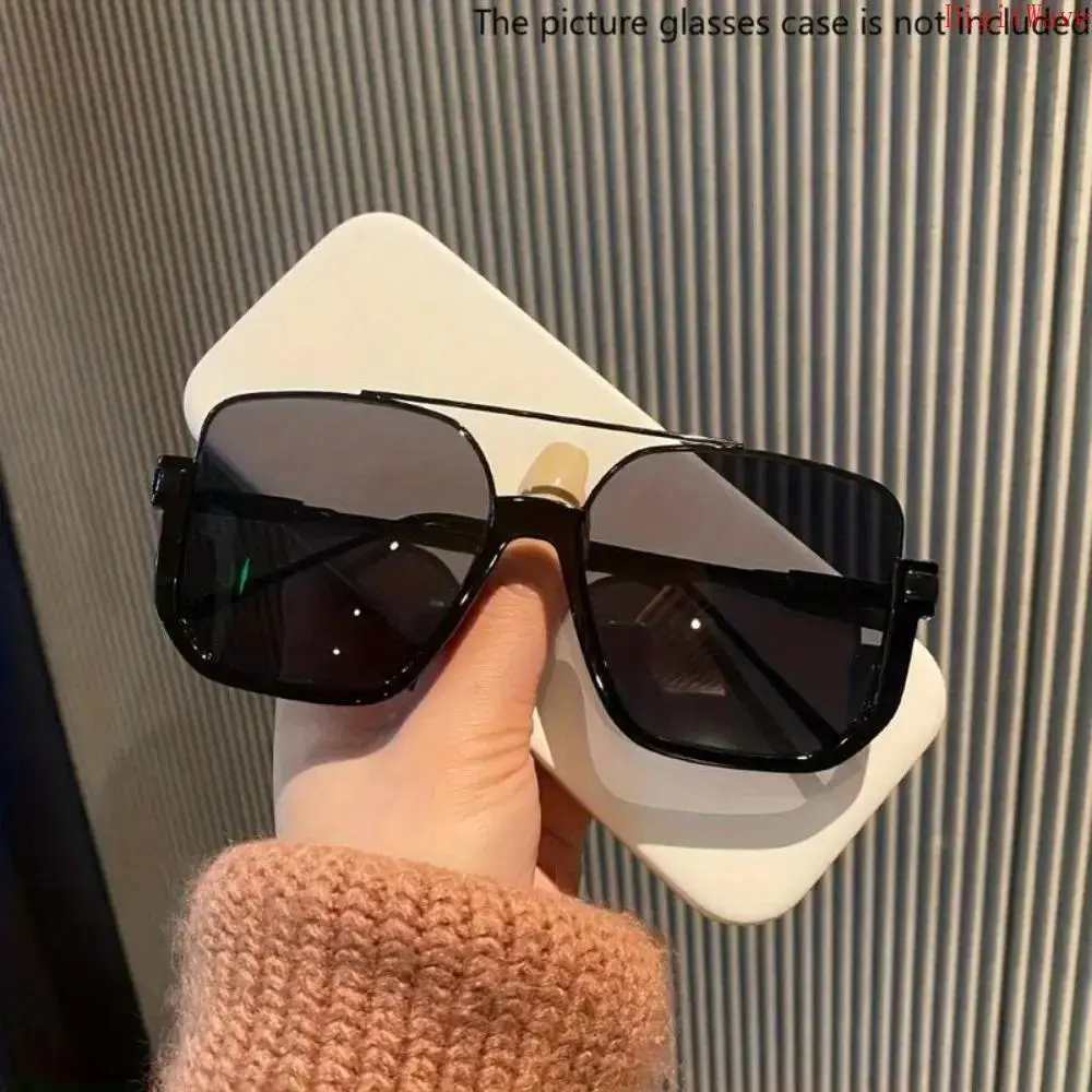Unisex Vintage Sports Eyewear - Full Rim Square Shape Nylon & Glass AC Lens Double Bridge Metal Frame, Ideal for Driving & Daily Wear Sports Accessories