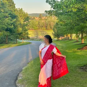 Silk Batik Saree - Soft Material, Beautiful Look, Colorful Design, Ideal for Special Occasions. (NO REFUND OR EXCHANGE)