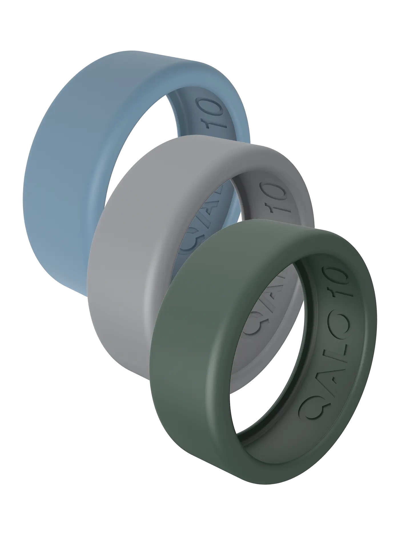 QRNT Original Adventure Silicone Rings, 3-Pack Personalized Costume Jewelry Accessories with Colorful Covers, Scratch Guard, Soft Silicone Skins for Scratch Protection