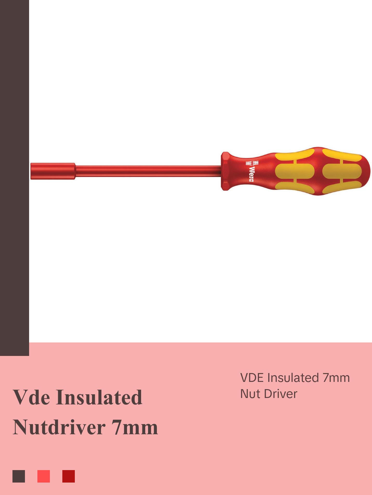 Wera 190 i VDE Insulated nutdriver, 7 x 125 mm