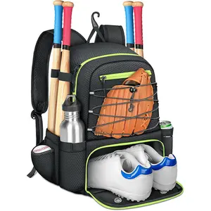 travel baseball kids gear Outdoor Baseball Backpack Children's Large Capacity Baseball Bag Junior Adult Softball Equipment Sports Backpack
