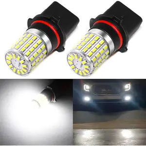 Psx26w 12278 LED fog lights, pwy26w h28w LED DRL bulbs, 2000 lumens super bright 3014 72-smd 12278c1 12V car fog lamps, 6000K xenon White