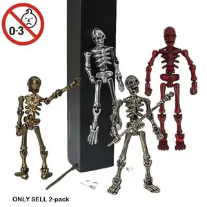 Magnetic Skeleton Model Kit, DIY Jointed Poseable Figure, Medieval Knight Design, Perfect for Desk Decor & Game Scenarios, Fully Articulated