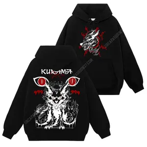 [Konoha Shop] Limited Kurama - Naruto Shippuden #46 Hoodie T-Shirt Sweatshirt, Retro Vintage Unisex Graphic 90s Cotton, Gift For Wibu Ninja Shinobi , Anime Manga Y2K Streetwear