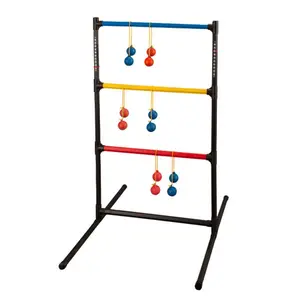 212 MAIN Ladder Ball Golf Game Set - Red, Royal Blue, Black - Outdoor Play, Point Scoring, Quick Setup, Stability Base