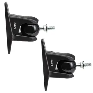 Jumbl SINSB7B ProGrip Ultra Stainless Steel Speaker Wall Mount Bracket Black, Pair of 2 - Thread Size: 1/4-20 - Holds up to 8 Lbs