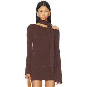Runaway The Label Cruisa Top in Bitter Chocolate