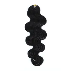 YGwigs Pre-Separated Feather Crochet Hair Extension Body Wave Human Hair FE22