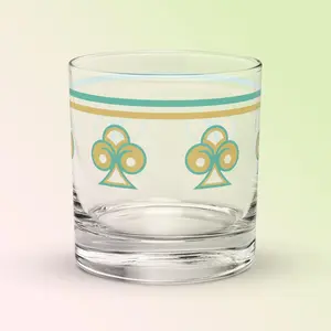 Green Mad Tea Rocks glass