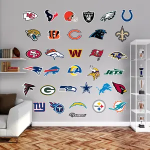NFL Team Logos - RealBig Logo Collection - Official NFL - Reusable Vinyl Wall Decals #2