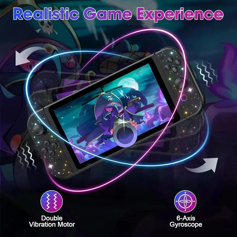 Jorrep Controller for Switch/lite/oled, Dual Vibration/wake-Up Function Replacement Game Controller, Switch Accessories, Joy-02 Model