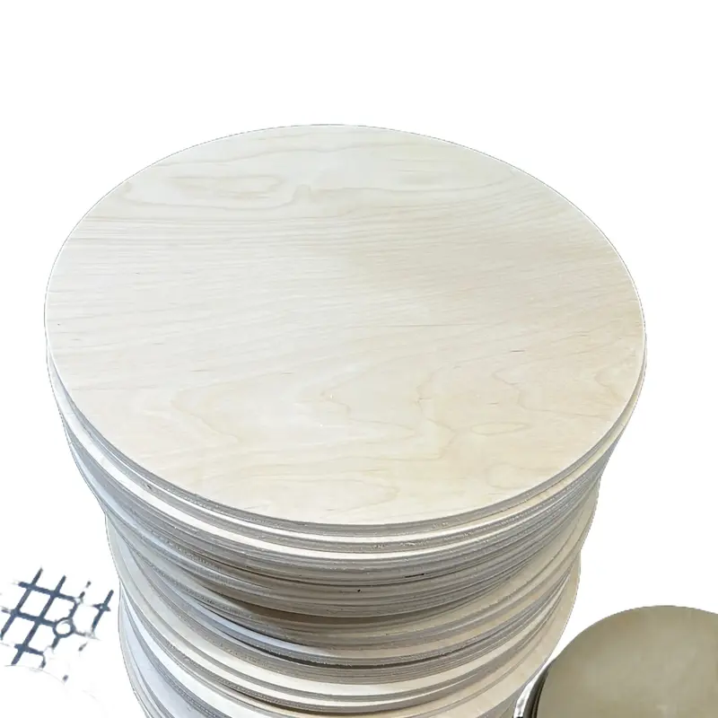 Birch 18 Inch Round Half Inch Thick Round Piece of Wood