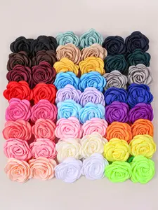 Elegant Rose Hair Ties Set, 10 Pieces Faux Flower Design, Perfect for Women Girls Teens, Versatile Accessory for Any Occasion