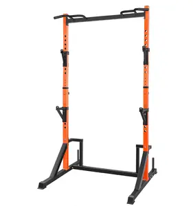 CANPA Multifunction Power Rack with Pull up Bar, Heavy Capacity and Adjustable Squat Stand Rack for Home Gym Equipment, Power Rack Cage