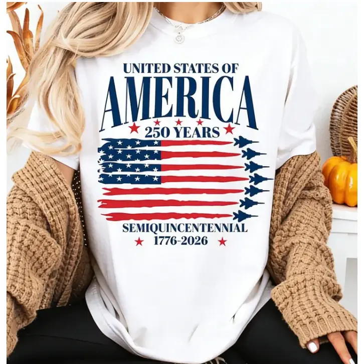 250th Anniversary USA Flag 4th of July T-shirt | American Independence