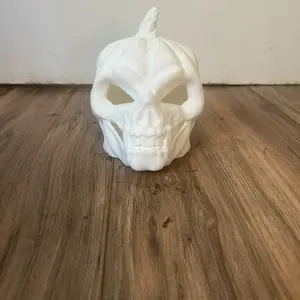 3D Printed Skull Candle Holder Customizable - Perfect for Home Decor and Parties
