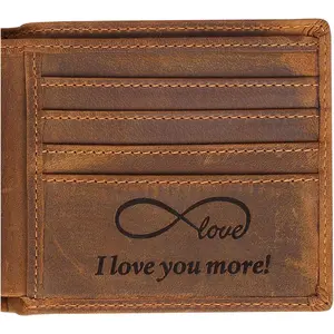 Engraved Personalized Wallet For Men -  For Boyfriend, Husband