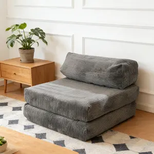 Convertible Sofa Bed Sleeper Chair | Portable Guest Bed with Backrest | Compact for Living Room & Studio