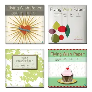 Flying Wish Paper Limited Bundle Edition – 4 Large Gathering Kits | Write It, Light It, Watch It Fly - Interactive Wish-Making Creative Activity – Perfect for Birthdays, Christmas, Weddings, Holidays & Group Celebrations Fun