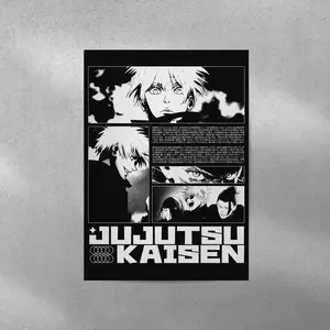 Jujutsu Kaisen Satoru Gojo Anime Poster, Gojo Satoru JJK Anime Posters