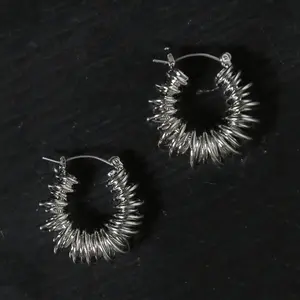 spiral hoop earrings