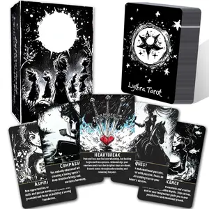 78 Lythra Tarot Card Set, Anime Design, Tarot Oracle Cards for Beginners, Spiritual Tools for Intuition, Emotional Insight and Inner Wisdom, Suitable for Beginners and Advanced Readers