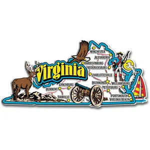 Virginia Jumbo State Magnet by Classic Magnets