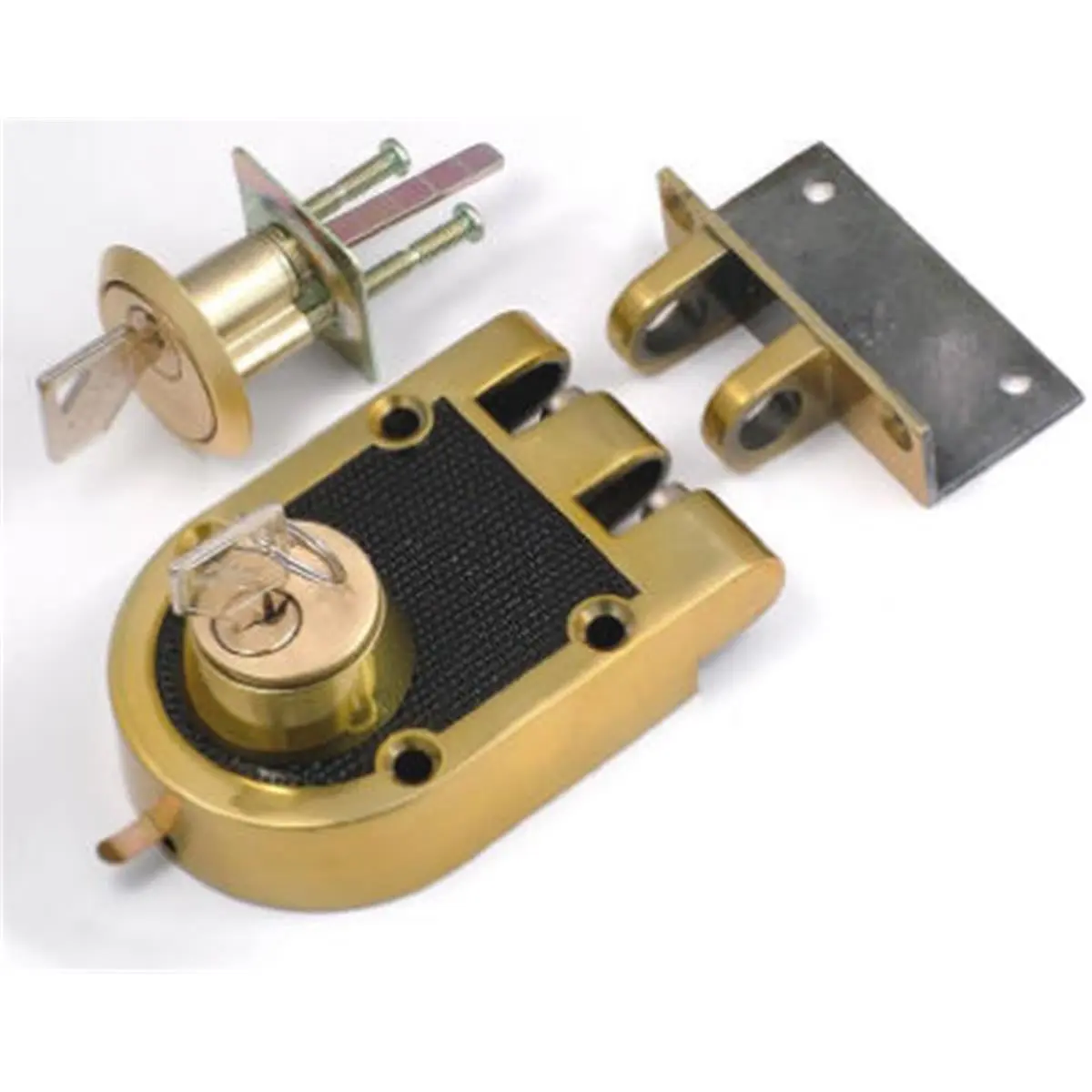Belwith 1125-SP Double Cylinder Interlocking Deadbolt - Entry-Resistant Safety Lock, Double Door Door Hardware for Home Security