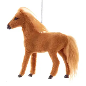 Brown Horse Farm Animal Ornament
