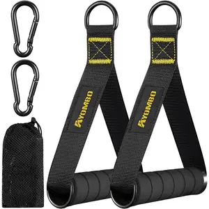 Gym Equipment,  Attachments for Gym, Home Workout Equipment Machine Grip Attachments, Resistance Bands Handles for Weight Strength Trainer, Gym Heavy Duty Exercise Handle for Men