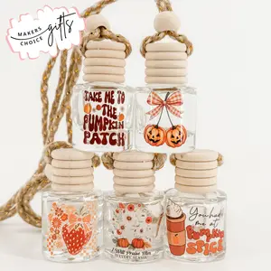 Fall Scented Car Air Freshener Long Lasting Scented Diffuser for Rearview Mirror Clean Ingredients & Practical Gift