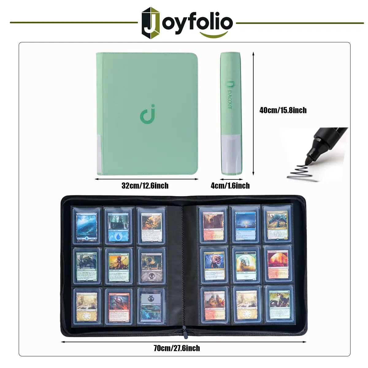 Toploader Binder, Holds 288 Toploaders, 9 Pocket Top Loader Binder for 3x4  Inch Rigid Card Holders, Ideal for Trading & Sports Cards - TikTok Shop