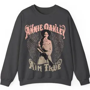 Annie Oakley Aim True Fleece Sweatshirt, Women's Self Empowerment Top