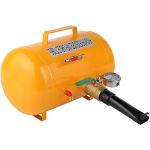 5 Gallon Air Tire Bead Blaster Seater w/Pressure Gauge & Handle, Wheel Seating Tool Inflator Tank for Truck ATV, 85-116PSI Operating Pressure
