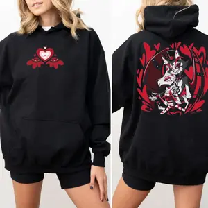Angel And Husk Hazbin Hotel Hoodie, Hazbin Hotel Sweatshirt, Comic Shirt, Tv Show Shirt, Gift For Anime Fan, Unisex Sweater Pullover Tee