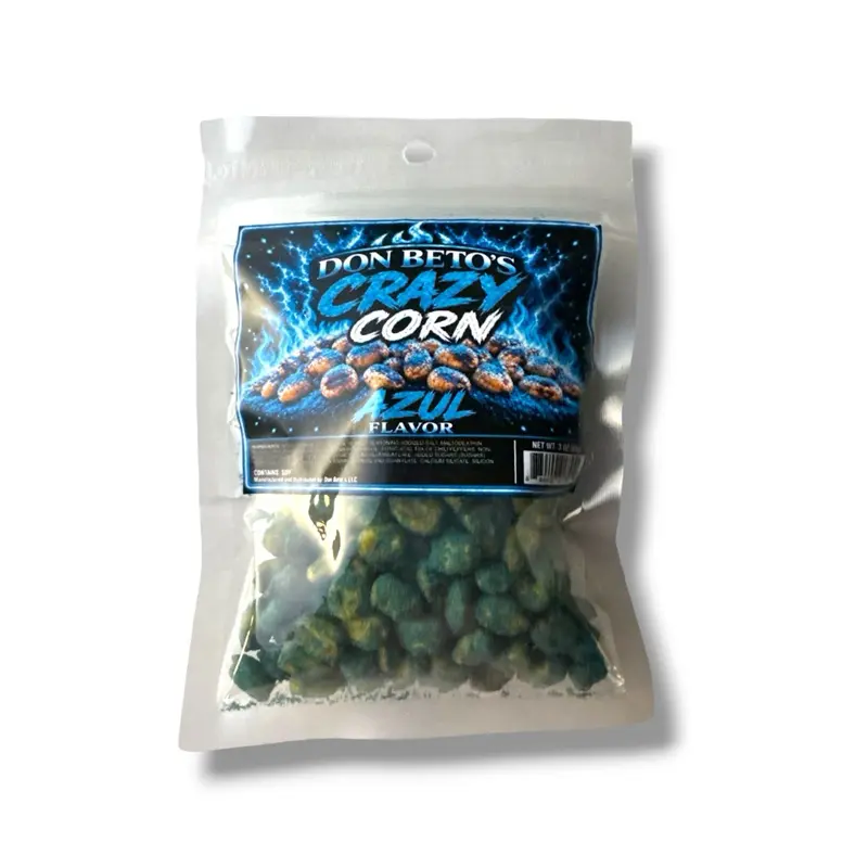 Don Beto’s Crazy Corn Azul-Blue Heat Flavored 3oz