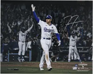 Freddie Freeman Los Angeles Dodgers Autographed 2024 MLB World Series Champions 16" x 20" Photograph - Fanatics Authentic Certified