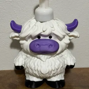 Cute 3D Printed Highland Cow Bath and Body Works Soap Holder