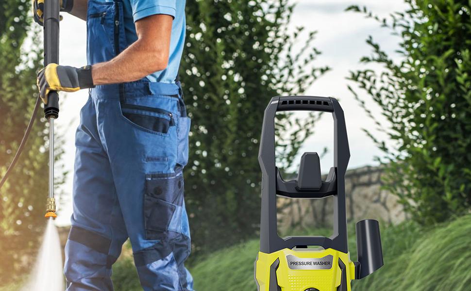 Power Washers Electric Powered 5000PSI 3.2GPM High Pressure Washer Car Cleaning Machine for Home Driveway Patio Deck
