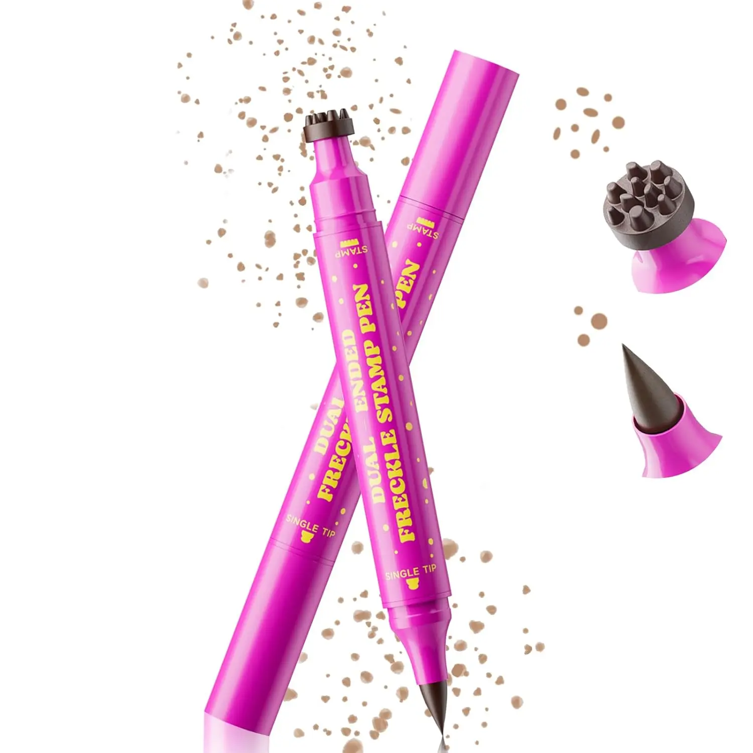 Faux Freckle Stamp Waterproof Freckles Pen, Fine Tip Eyeliner for Realistic Long-Lasting Freckles, Effortless Makeup for Daily Wear and Cosplay, Natural Face Beauty Tool