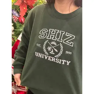 Embroidered Shiz University Sweatshirt, Changed For Good Shirt, Defy Gravity Broomstick Magic Wand Shirt, Wizard Shiz Uni Shirt