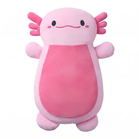 CUCKOOL 13"x10" Microwave-Safe Axolotl Stuffed Toy Menstrual Heating Pad - Washable Cover, Lavender Scented Hot Cold Compress, Cramp Warm Pad for Pain Relief & Soothing, Teen Girl Gift (Birthday, Valentine's Day)