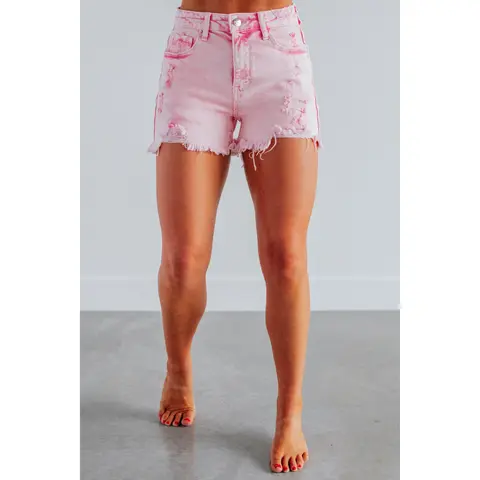 Mae Risen Shorts - Acid Pink