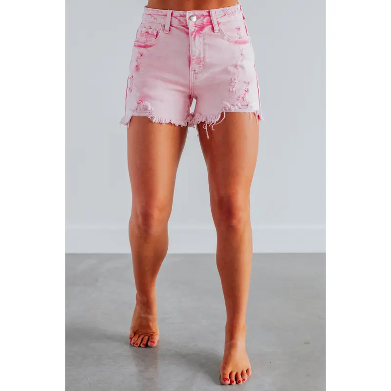 Mae Risen Shorts - Acid Pink