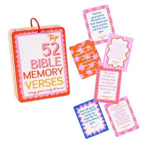 Aspen Lane Scripture Memory Cards for Kids – 52 Bible Verse Flash Cards, Christian Learning Tool, Homeschool Resource, Easter Basket & Faith Gift