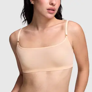 VRCOMFY Women's Sheer Mesh Wireless Bra, Unlined Seamless Bralette, Lightweight Breathable Pullover Bra, Soft Everyday Comfort Bra