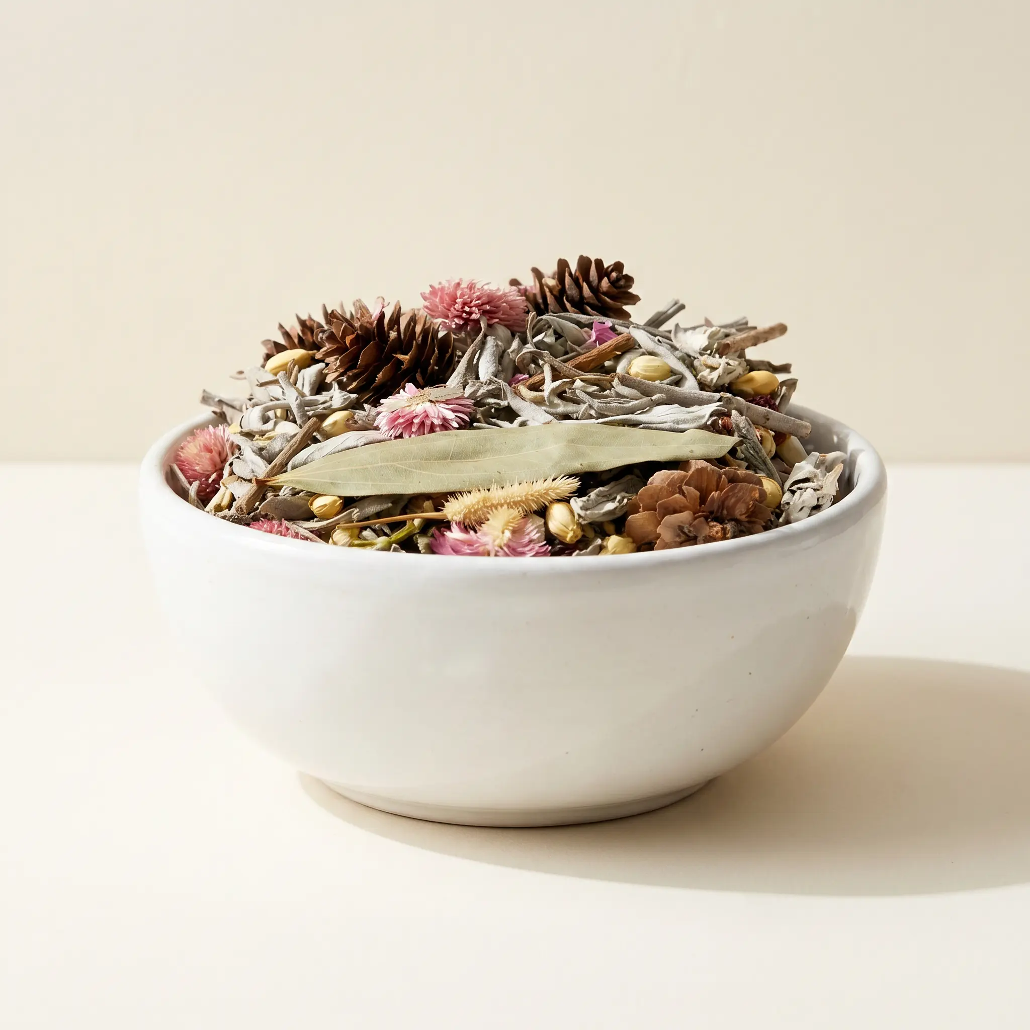 Wildflower & Sage Scented Potpourri, 2oz Naturally Derived Aromatherapy Dried Flowers - Handmade, All Seasons, Indoors - Sunsum Home Fragrance
