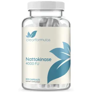 Clear Formulas Nattokinase 4000 FU 200 Veggie Capsules (Non-GMO)